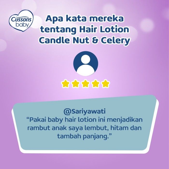 Cussons Baby Hair Lotion Candle Nut & Celery 200ml - 5