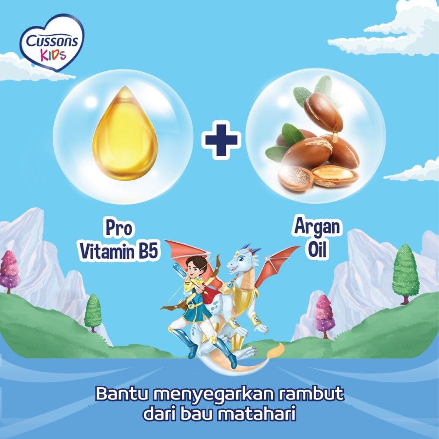 Cussons Kids Shampoo Dragon Fresh & Nourish - Sampo Anak 180ml - 3