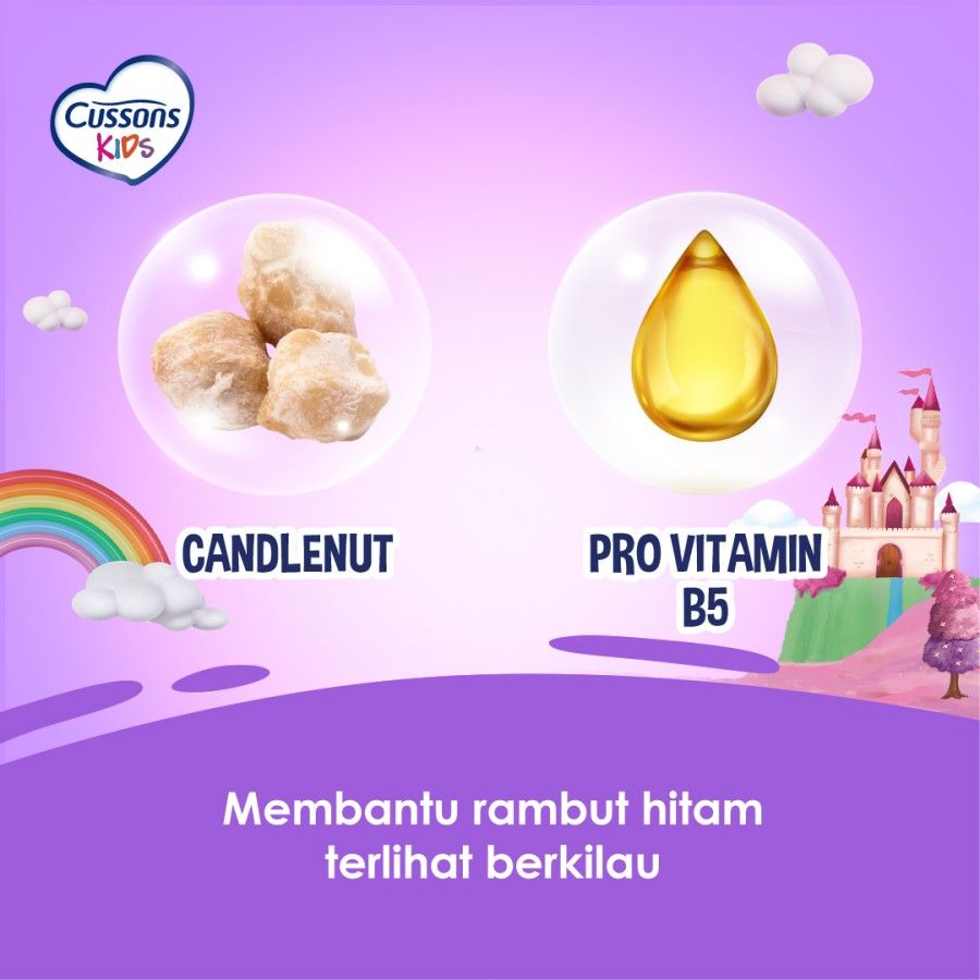 Cussons Kids Shampoo Black & Shiny - Sampo Anak 180ml - 3