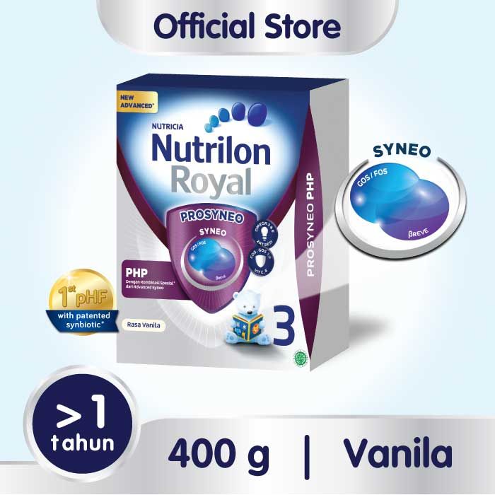 Nutrilon Royal Prosyneo 3 Susu Pertumbuhan Bubuk 400 GR - 1