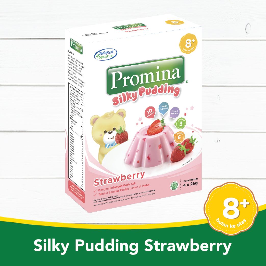 PROMINA PUDING STRAWBERRY 100 GR X 1 PCS - 1