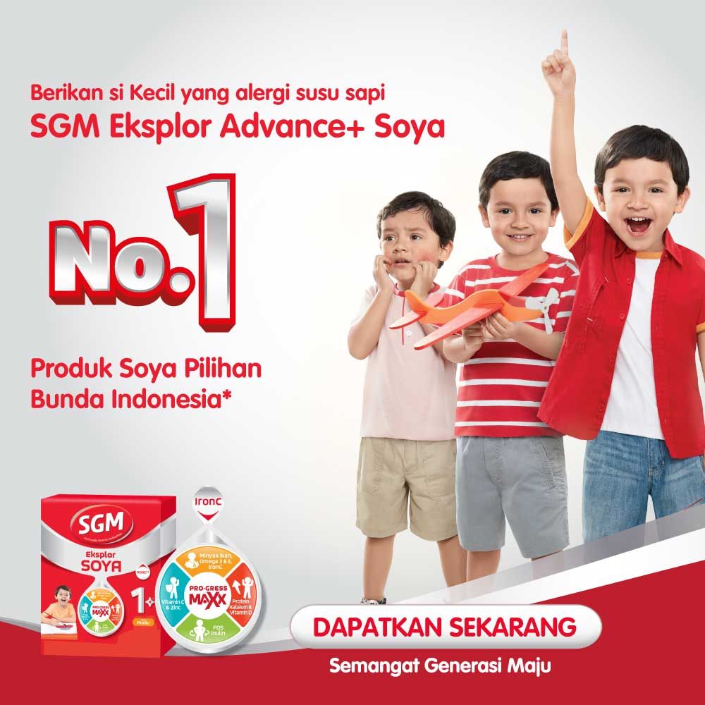 SGM Eksplor Soya 1+ Pro-GressMaxx Formula Pertumbuhan Vanilla 400GR NEW - 5