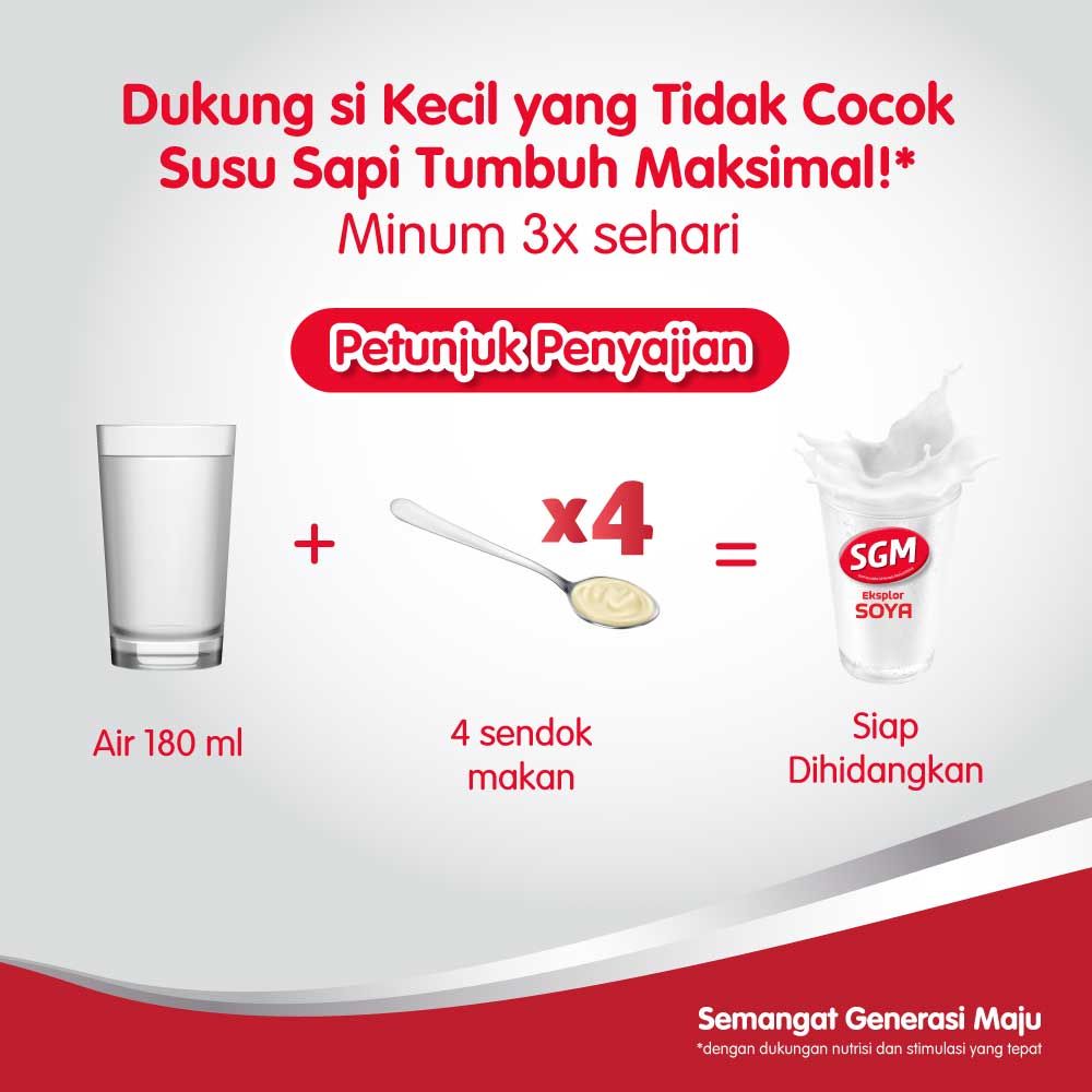 SGM Eksplor Soya 1+ Pro-GressMaxx Formula Pertumbuhan Vanilla 400GR NEW - 8