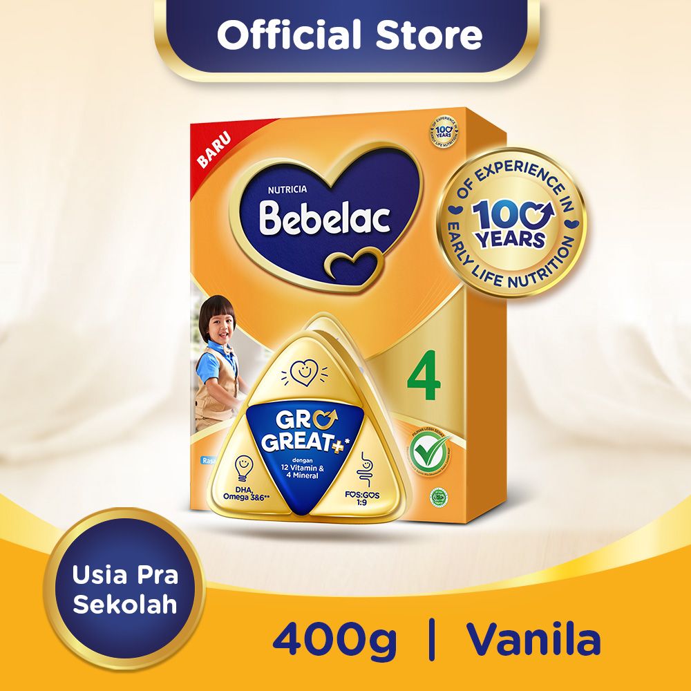 Bebelac 4 Vanila Susu Bubuk 400 GR - 1