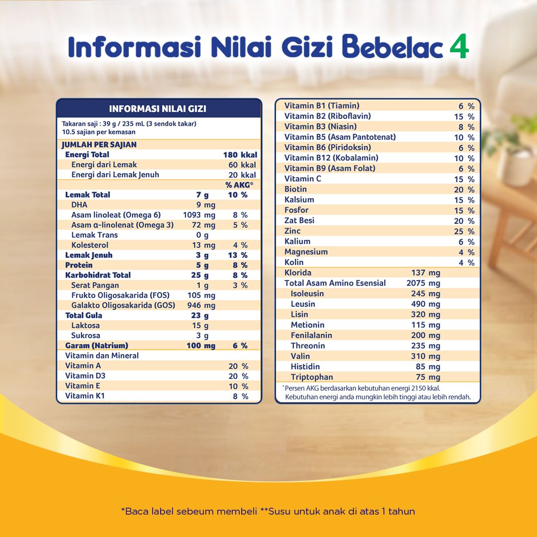 Bebelac 4 Vanila Susu Bubuk 400 GR - 4
