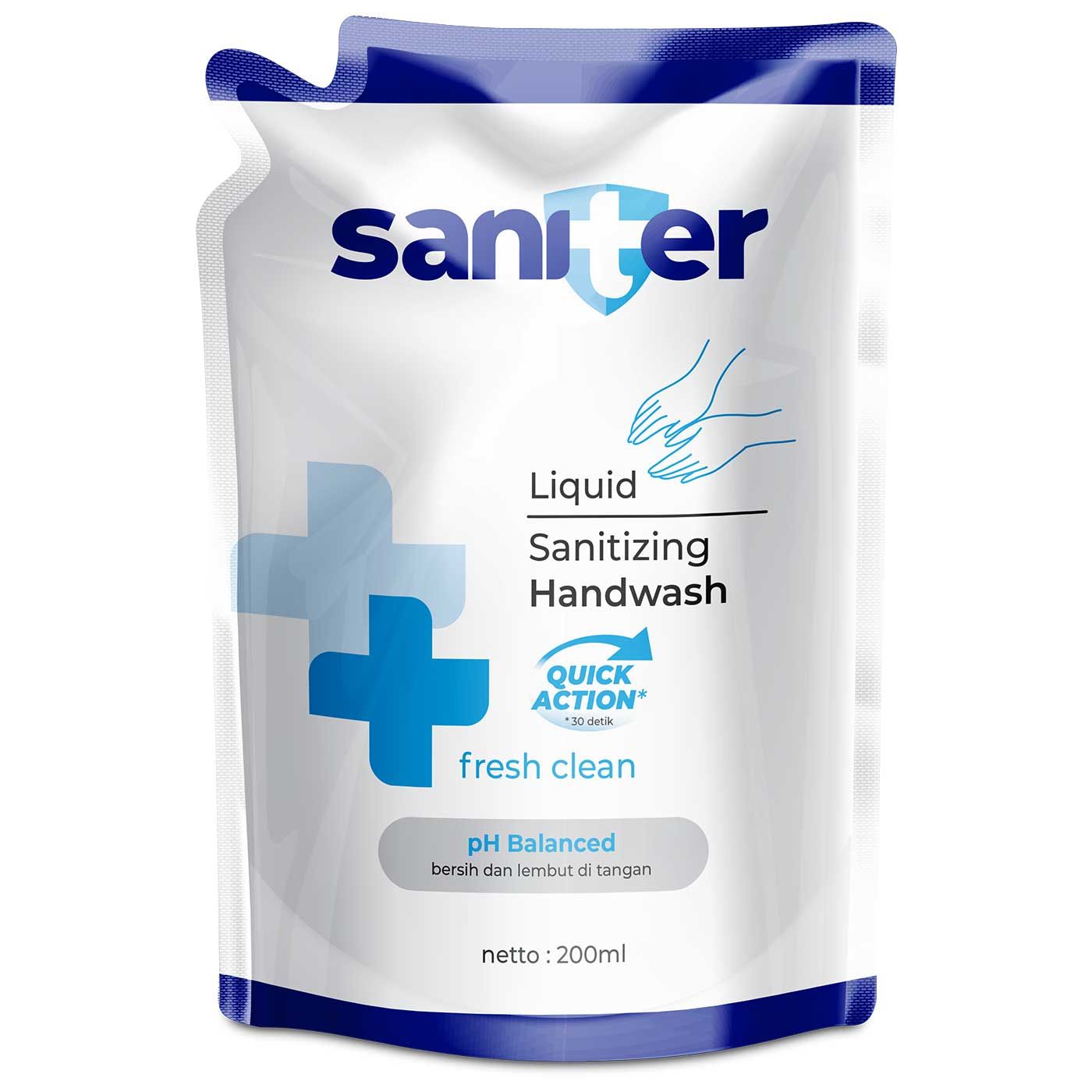 Saniter Hand Wash Refill Pouch 200ml - 1