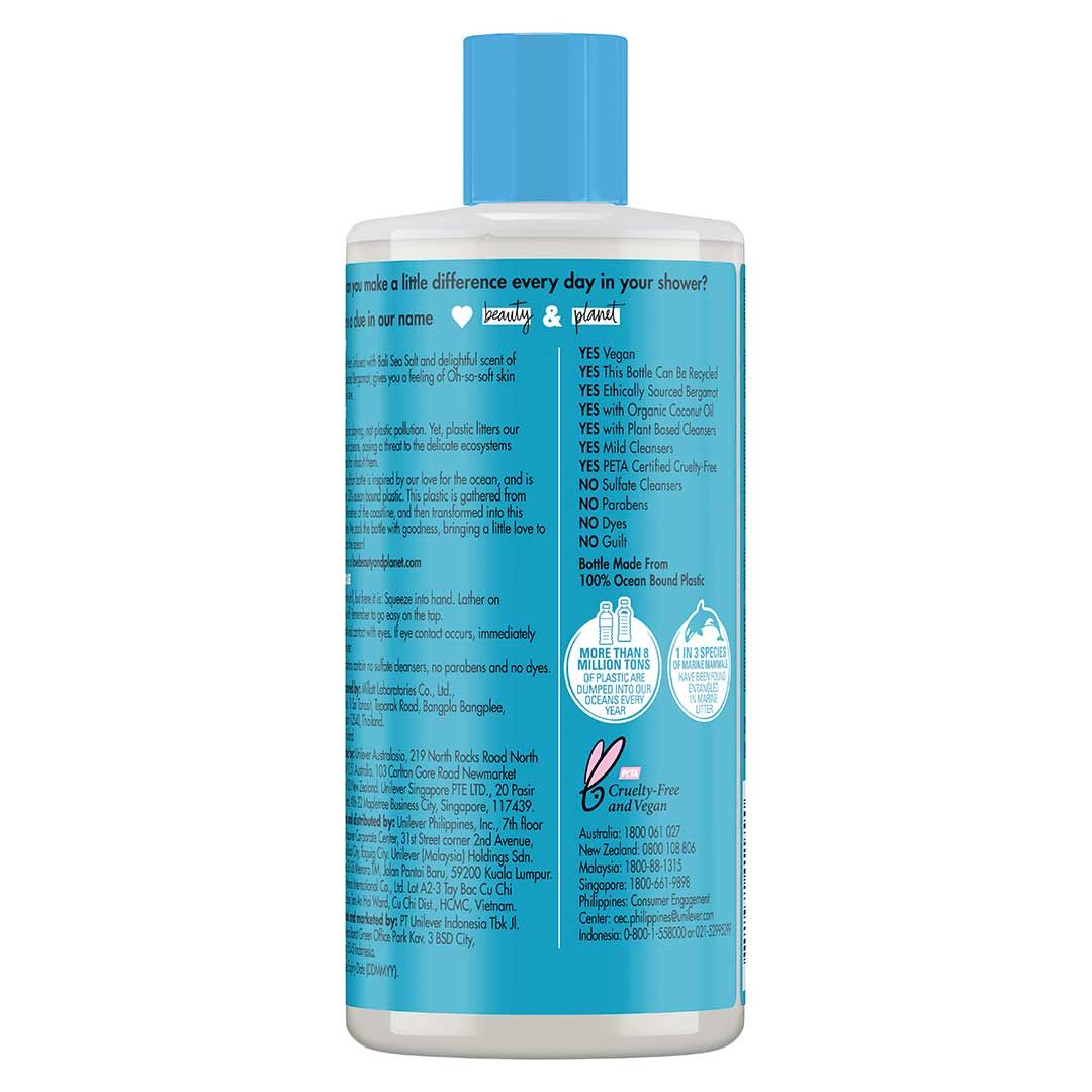 Love Beauty And Planet Body Wash Sea Salt & Bergamot Marine Softness 400Ml - 3