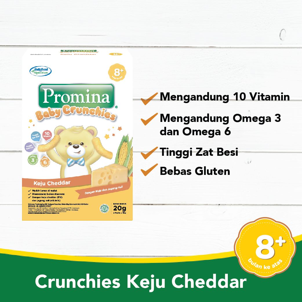 Promina Baby Crunchies Keju Cheddar 20 Gr - 2