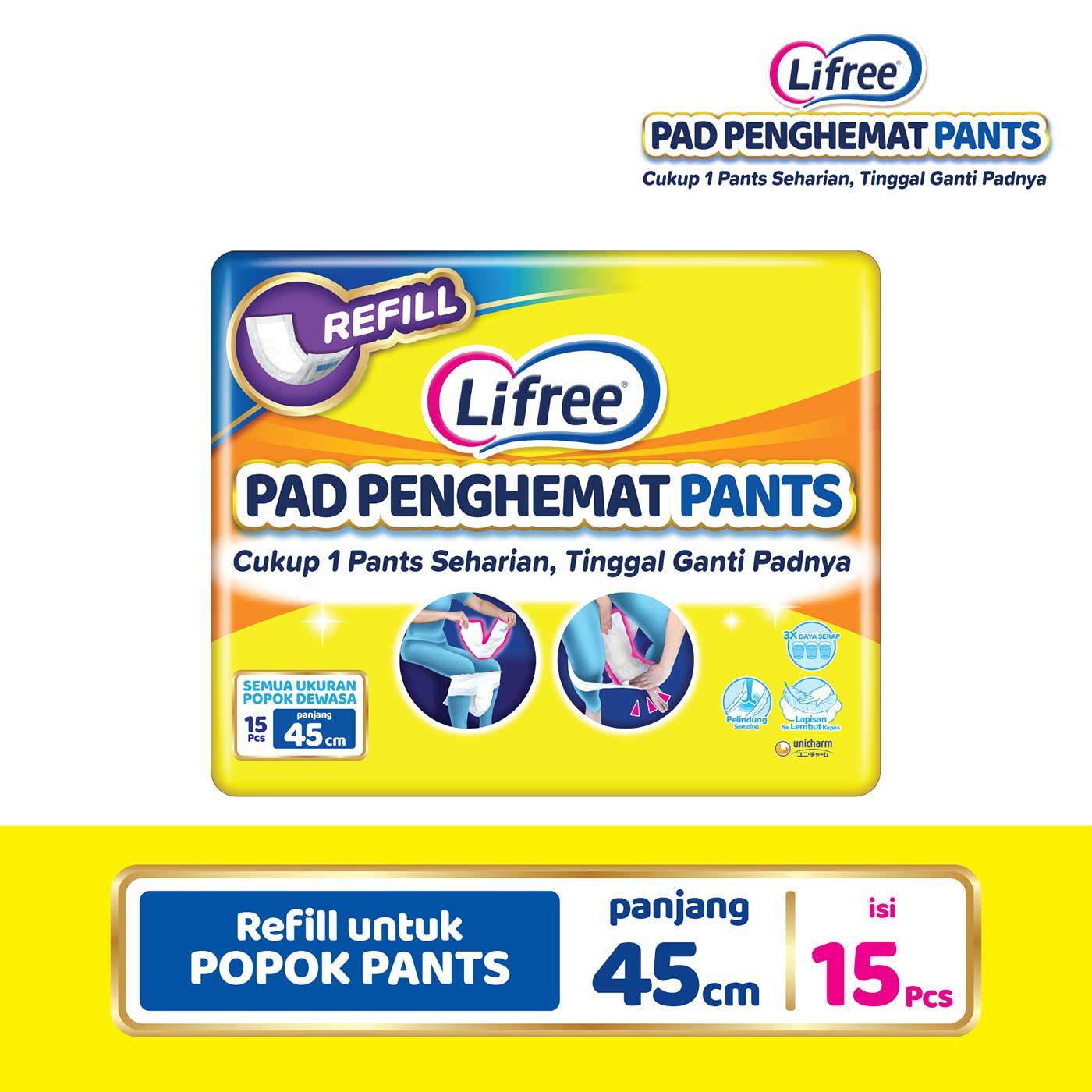 Lifree Pad Penghemat Popok Celana Dewasa 15 Pcs - 1
