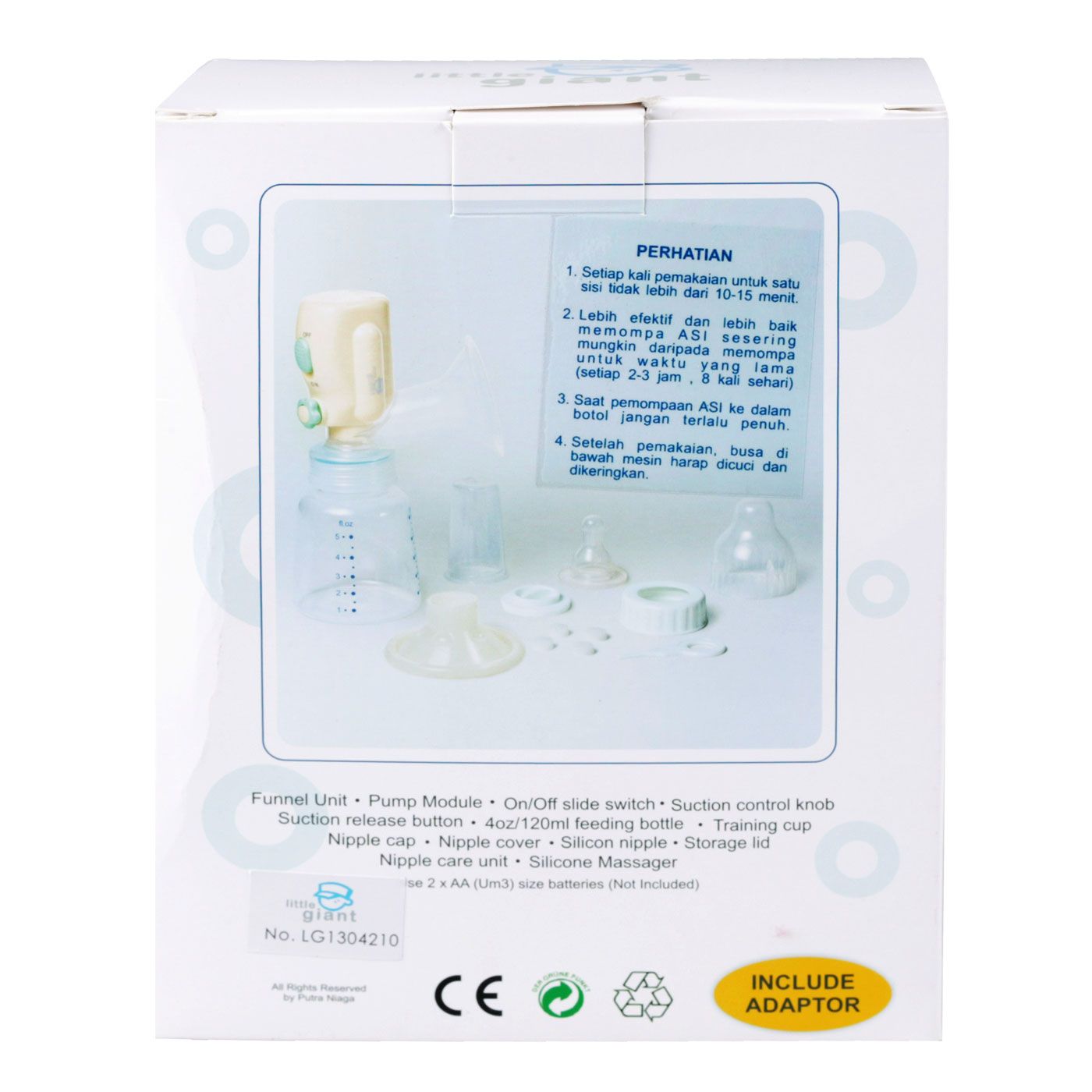 Little Giant Mini Electric Breast Pump - 5