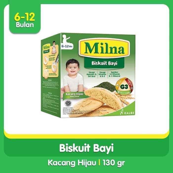 Milna Biskuit Bayi Kacang Hijau 130G - 1