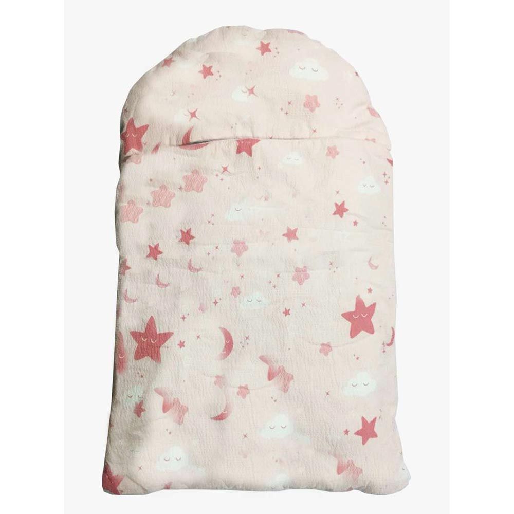 Dr. Bebe - Baby Sleeping Bag - Moon Star Pink - 1