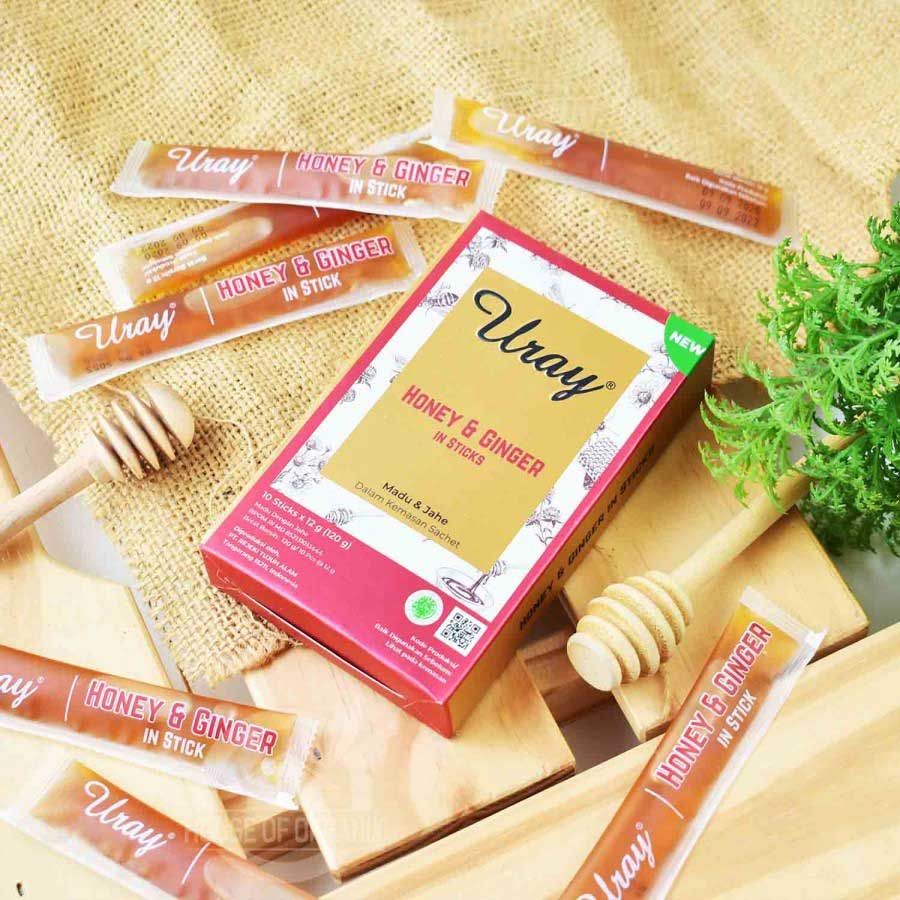 Madu Uray Sachet 10 Stick 120gr - Ginger Honey - 1