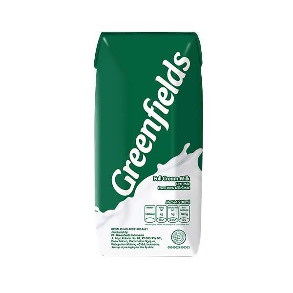 Greenfields Susu UHT Full Cream (Per Dus) - 200ml - 1