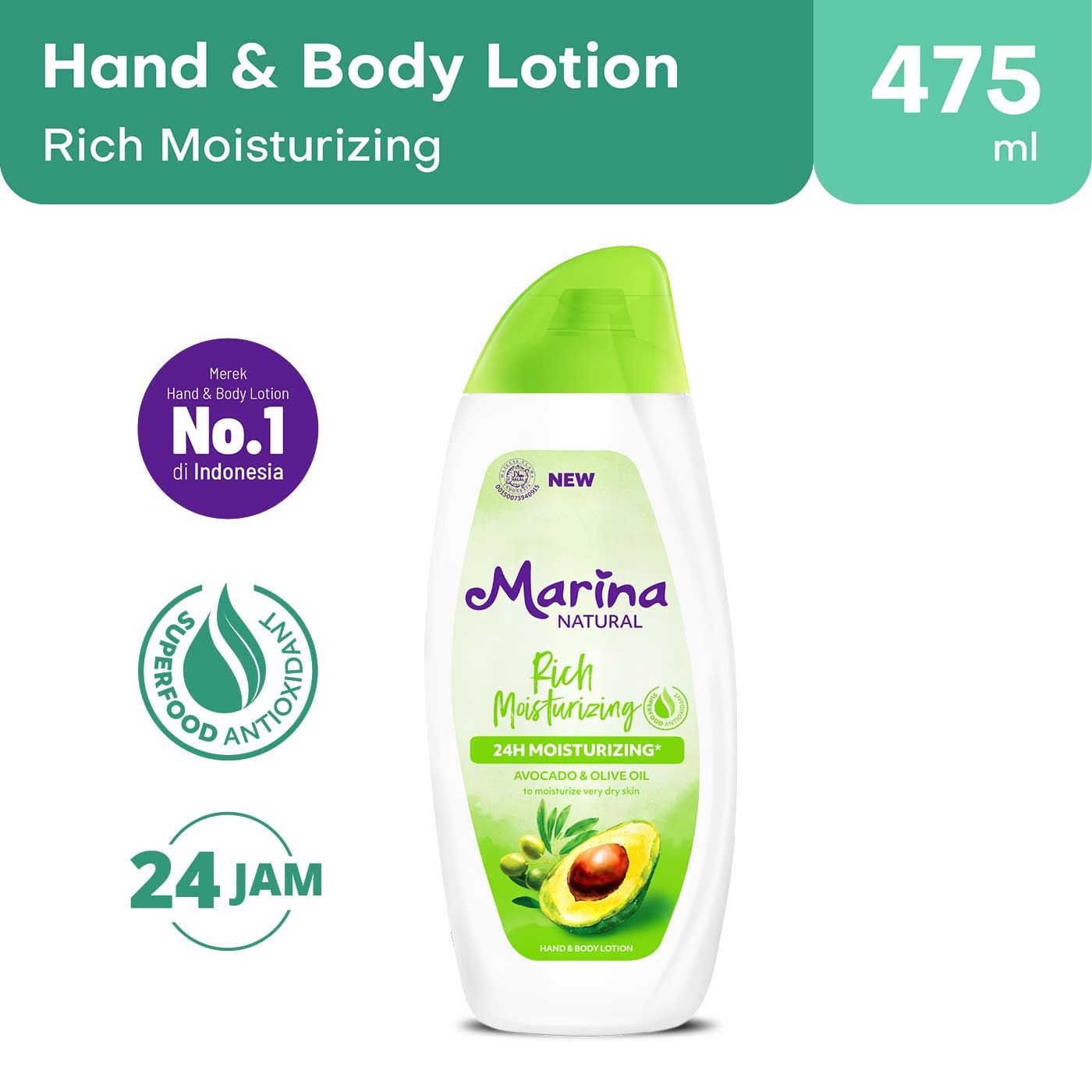 Marina Hbl Natural 475Ml-Rich Moisturizing - 1