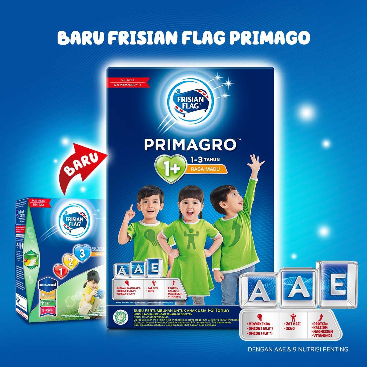 Frisian Flag Primagro 1+ Madu 1200g - 2