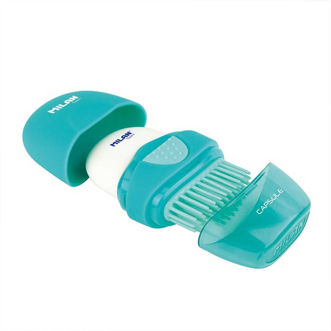 MILAN Capsule Gomma E Spazzola 2 In 1 – Ricaricabile, Per Disegni Puliti E Precisi - 2