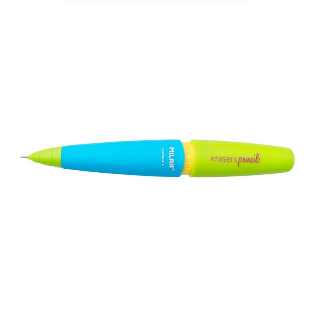 Milan Mechanical Pencil with Eraser 0,7mm Capsule Mix  No 2 - 2