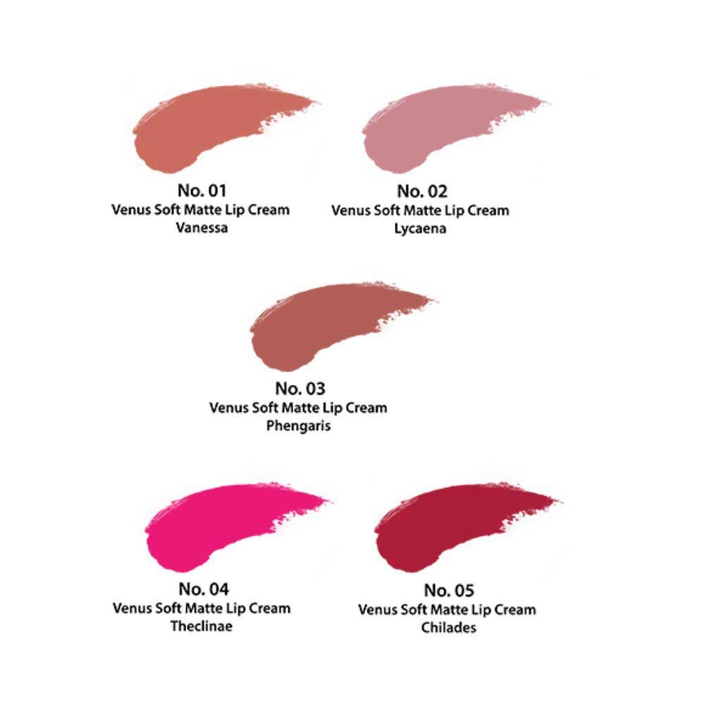 Venus Soft Matte Lip Cream 3.7gr - No.5 Chilades - 3