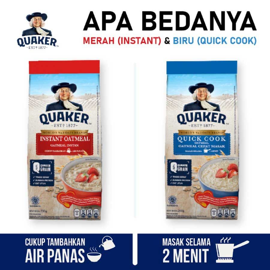 Quaker Instant Oatmeal 200 Gr - Triple Pack - 3