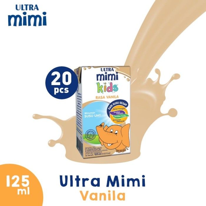 Ultra Mimi Susu UHT Vanila 20x125ml - 1