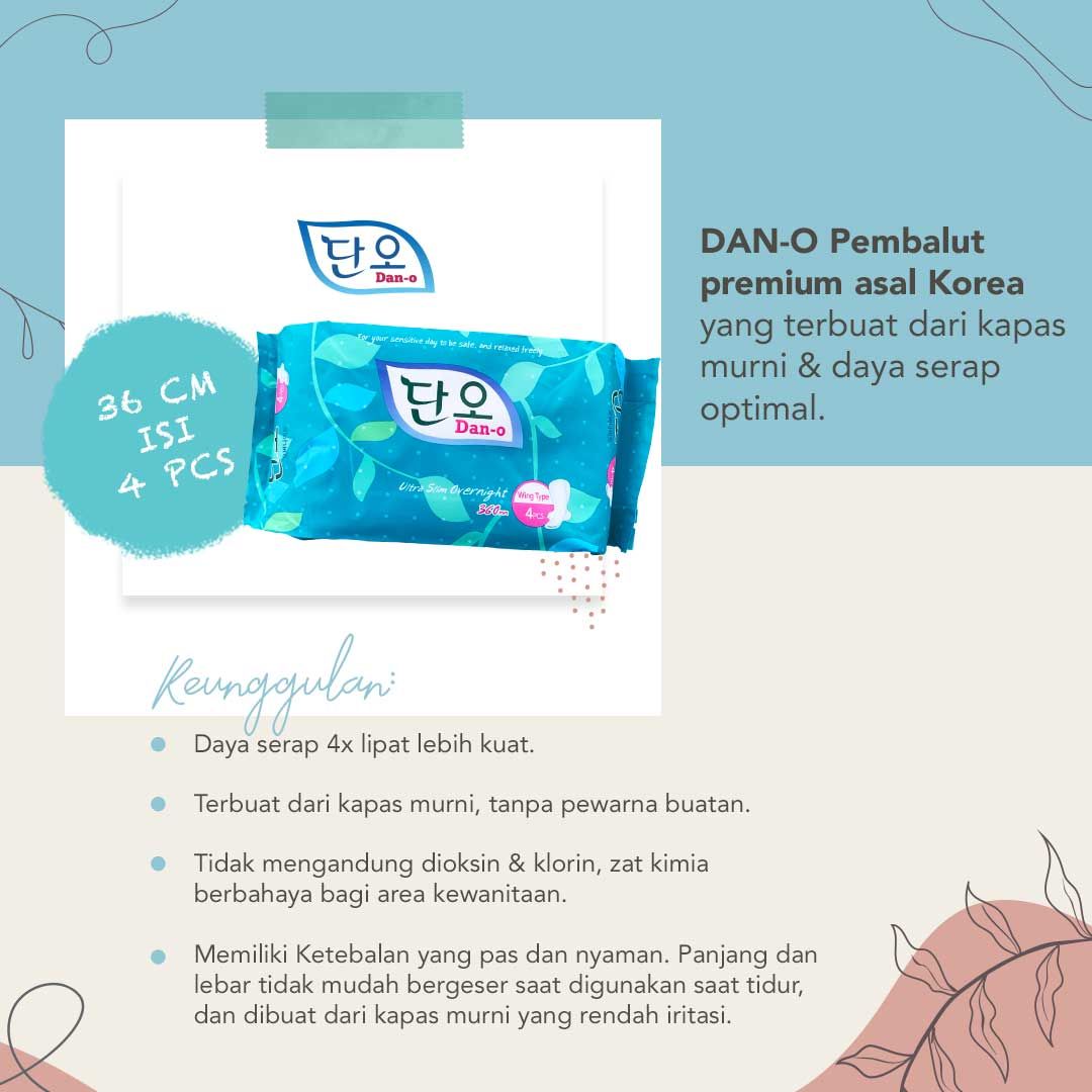 Dan-O Pembalut Kesehatan Korea Over Night 36Cm - 2