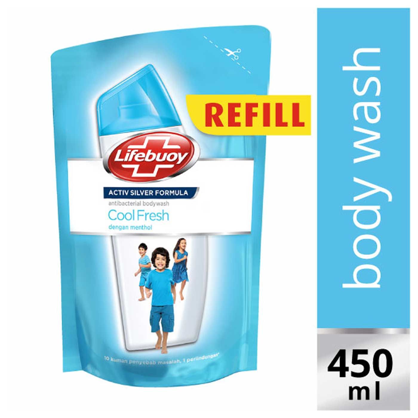 Lifebuoy Sabun Cair Cool Fresh Refill 450ml - 1