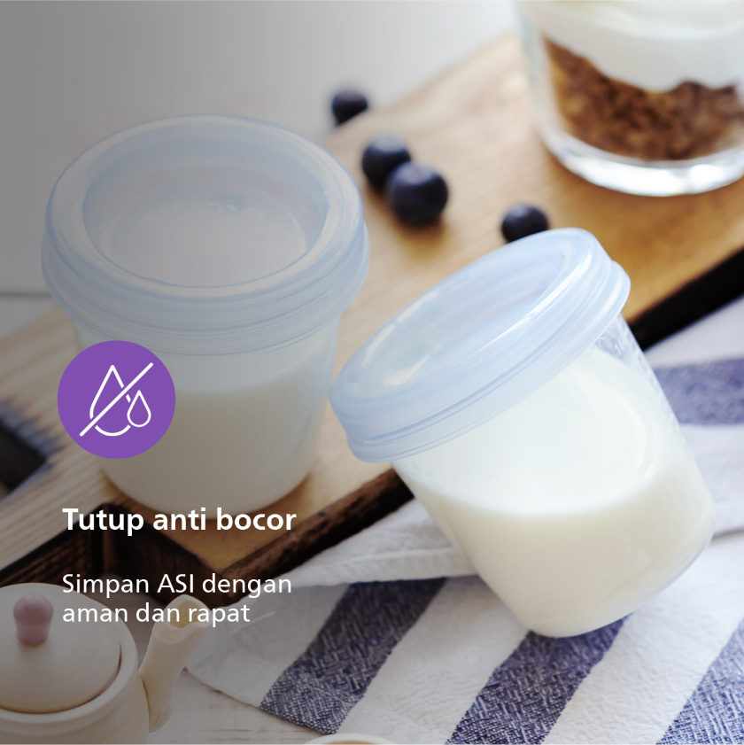 Philips Breast Milk Storage Cups 180ml/10 SCF618/10 Aksesori Pompa ASI - 3