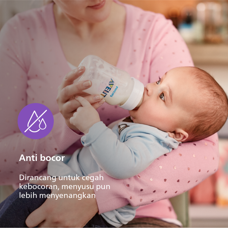 Philips Avent Classic Plus Bottle 260ml 1M+ SCF563/18 Botol Susu Bayi - 3