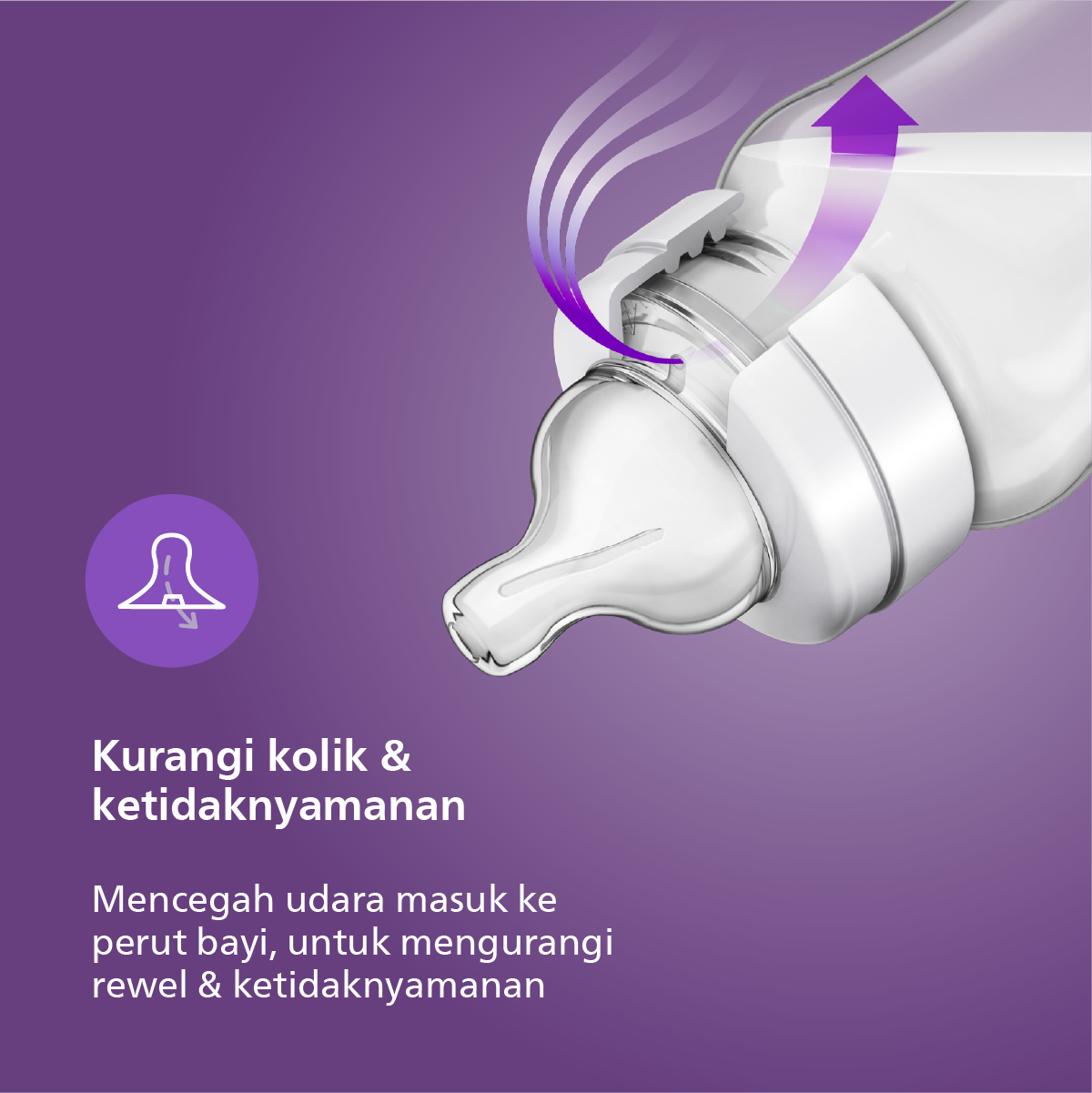Philips Avent Classic Plus Bottle 260ml 1M+ SCF563/18 Botol Susu Bayi - 4