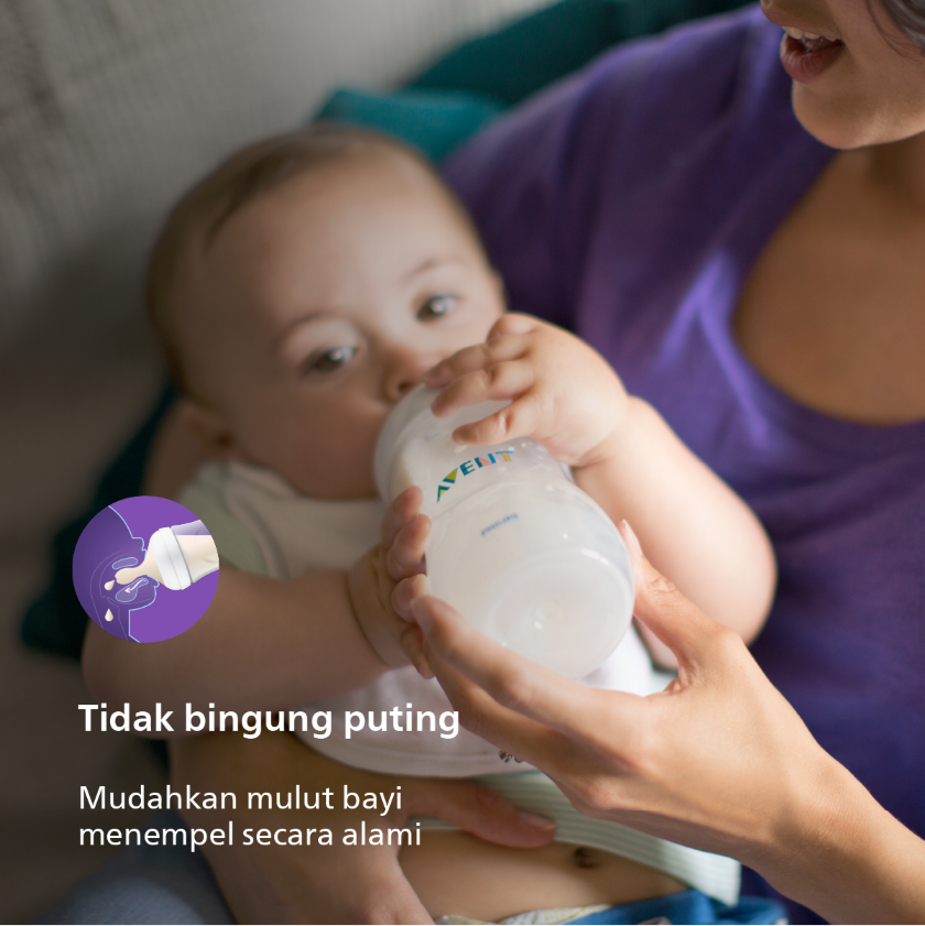 Philips Avent Teat Natural Medium Flow 3M+ SCF653/23 Dot Botol Bayi - 4