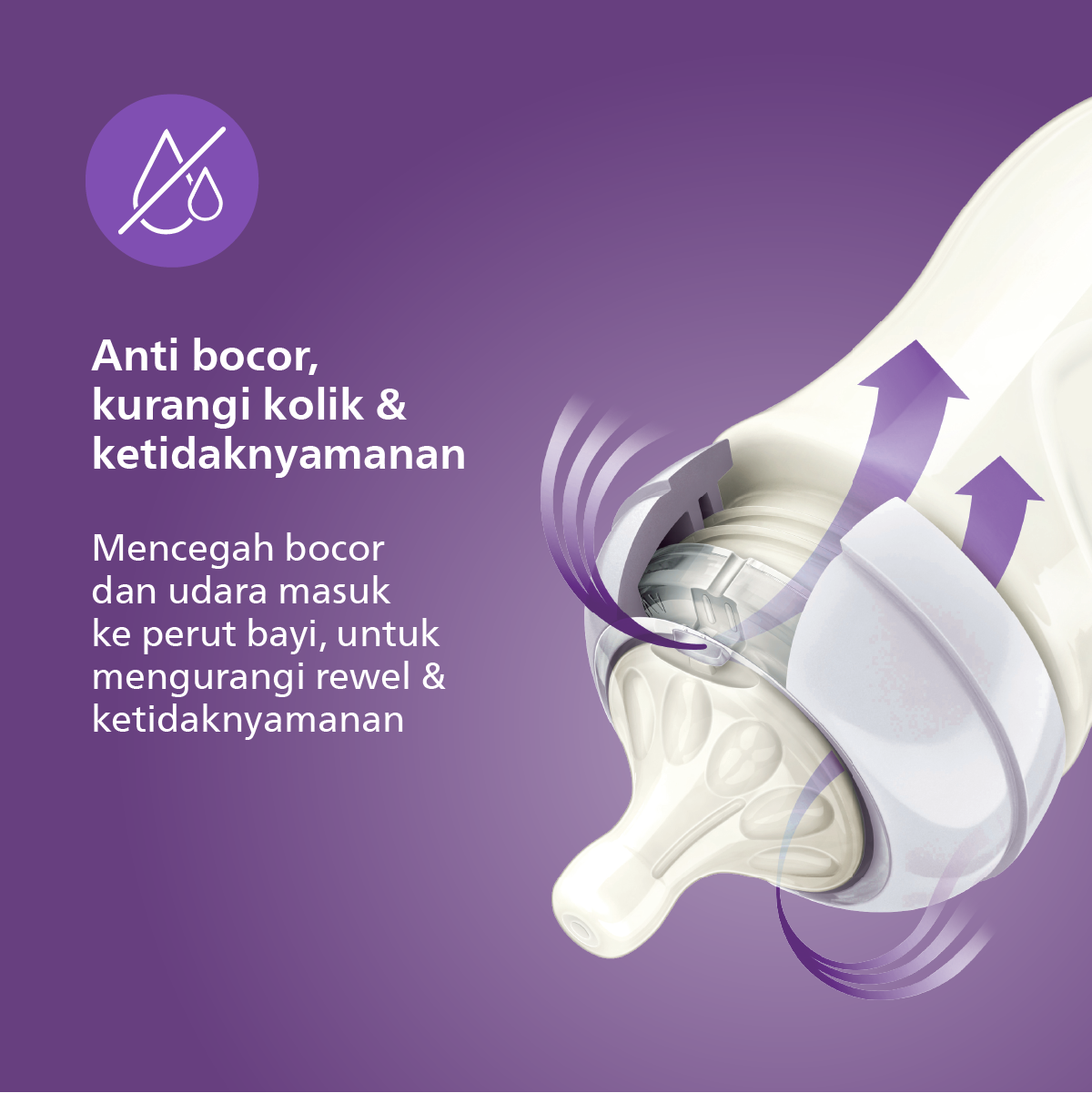 Philips Avent Teat Natural Medium Flow 3M+ SCF653/23 Dot Botol Bayi - 5
