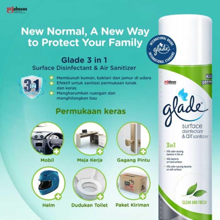 Glade 3 in 1 Surface Disinfectant & Air Sanitizer 400 ml - 3