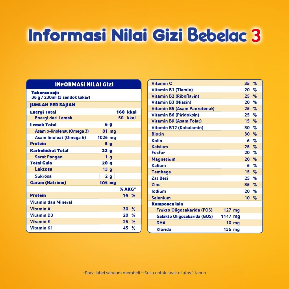 Bebelac 3 Vanila Susu Pertumbuhan Bubuk 1800 GR - 5