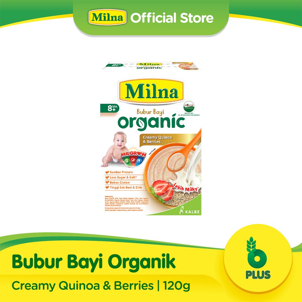 MILNA  BUBUR ORGANIK 8+ QUINOA 100G - 1
