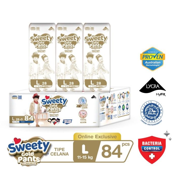 Sweety Gold Pants L 3x28's - 1