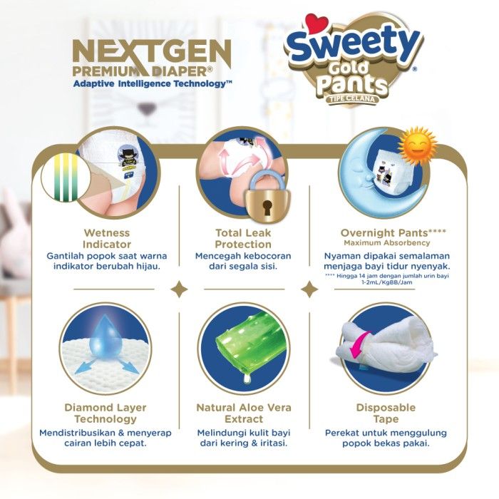 Sweety Gold Pants L 3x28's - 3