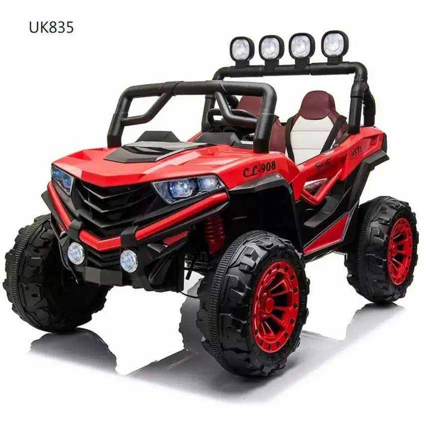 Unikid Mobil Aki Mainan Anak Remote Control Unikid Jeep Rubicon Wrangler Besar UK 835 Red - 2