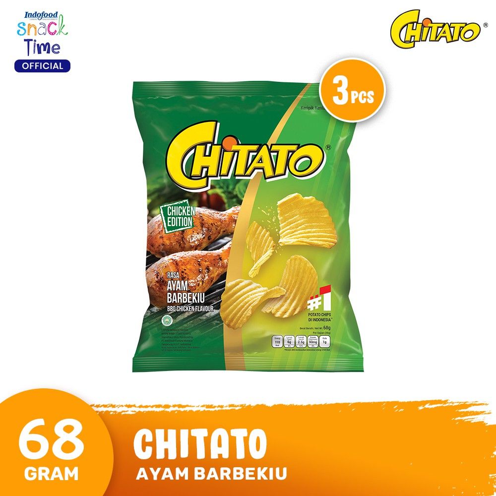 Chitato Ayam Barbekiu 68 Gr - 3 Pcs - 1