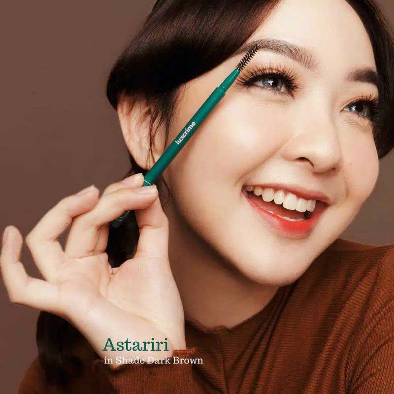 Luxcrime Slim Triangle Precision Brow Pencil Dark Brown - 1