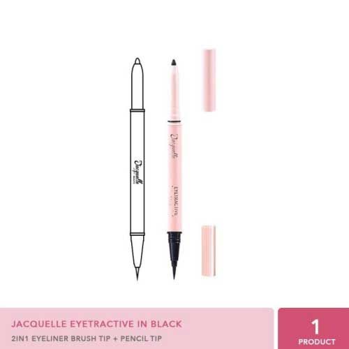 Jacquelle Eyetractive Black (Double-Tip Eyeliner Pen) - 1