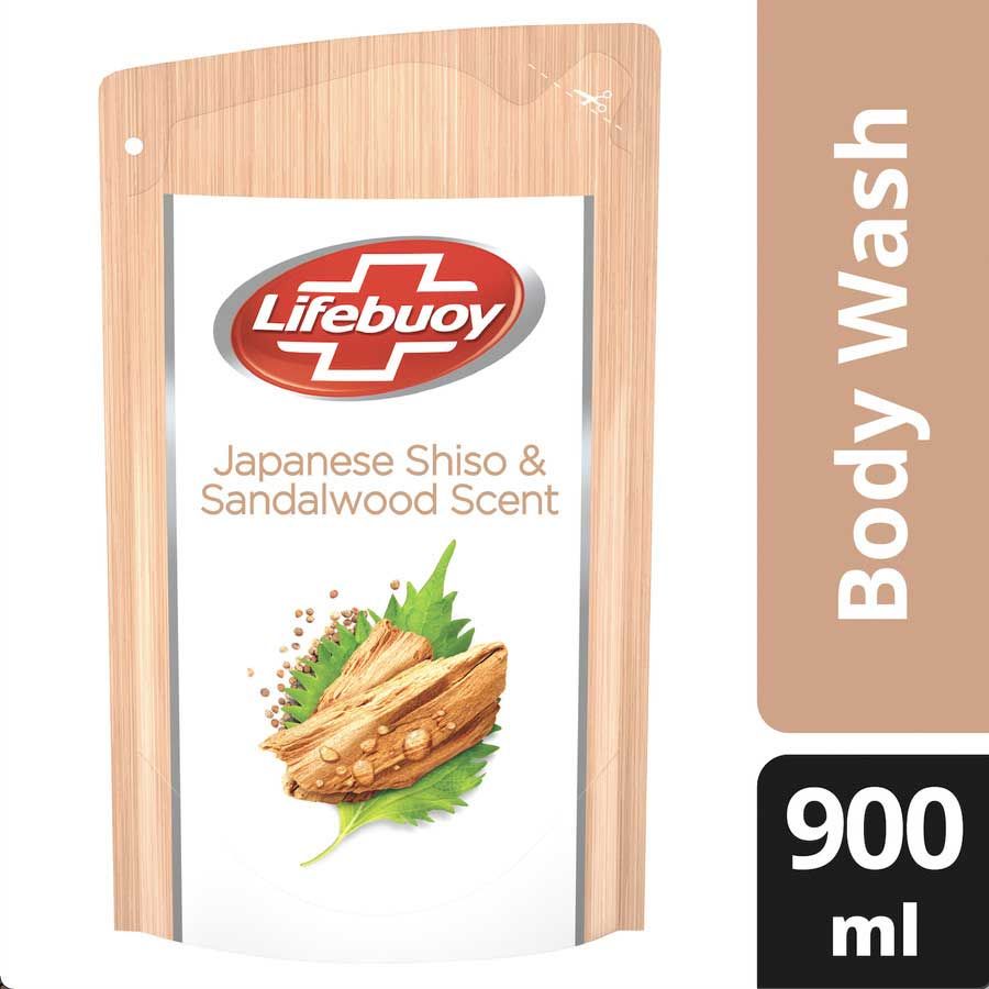 Lifebuoy Sabun Mandi Cair  Shiso&Sandalwood 900Ml - 1