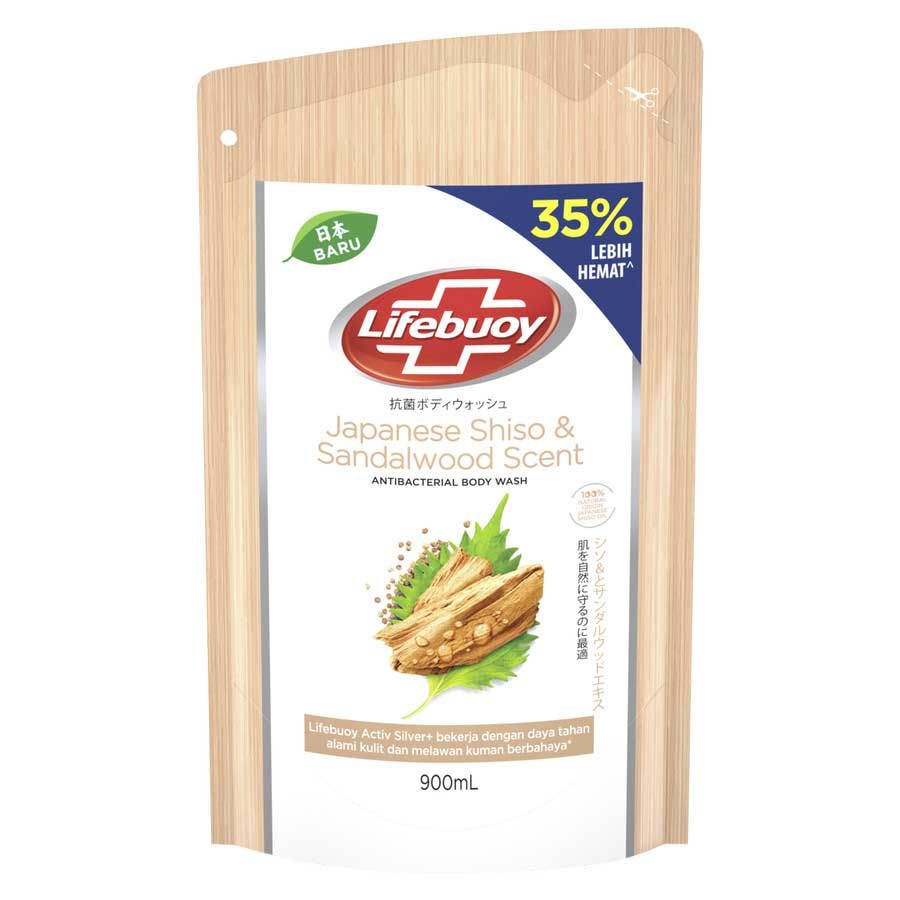Lifebuoy Sabun Mandi Cair  Shiso&Sandalwood 900Ml - 2