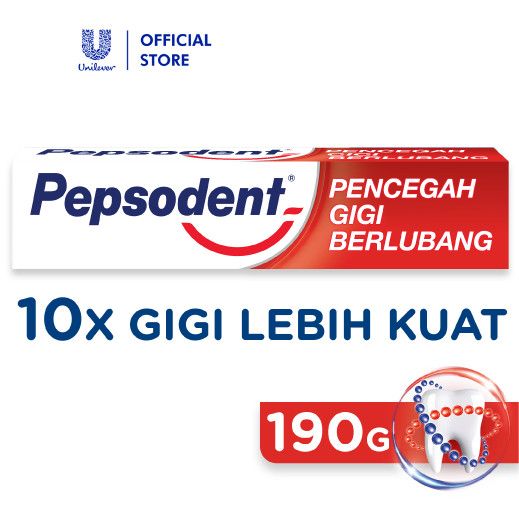 Pepsodent Pencegah Gigi Berlubang Pasta Gigi 190G - 1