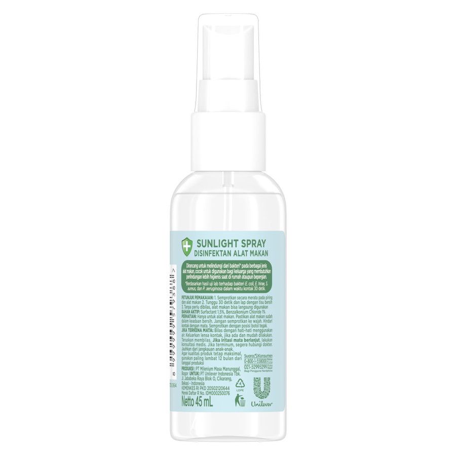 Sunlight On The Go Spray Disinfektan Alat Makan 45Ml - 3