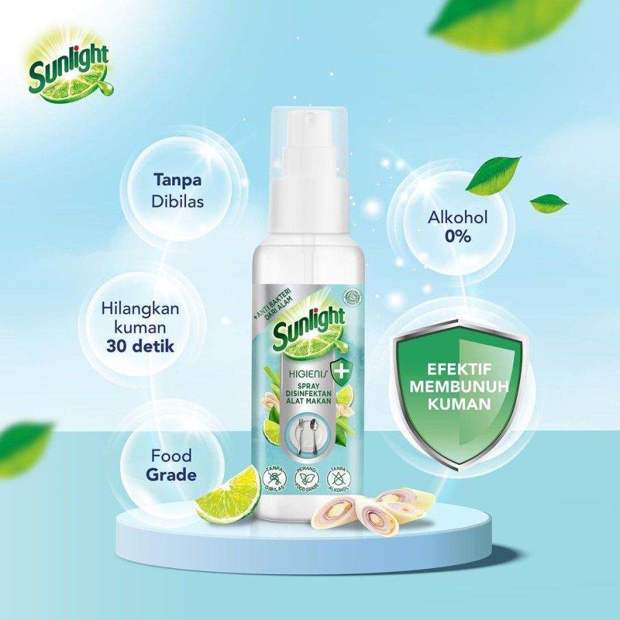 Sunlight On The Go Spray Disinfektan Alat Makan 45Ml - 4