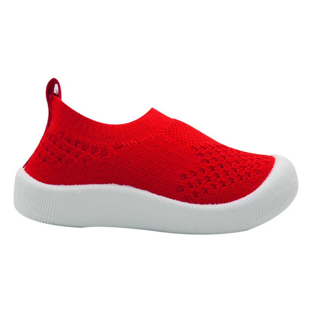 Balmoral Kids Sepatu Bayi Slip On Prewalker Anak 9 bulan - 3 tahun Flexi Sole Shoes Red-24 - 2