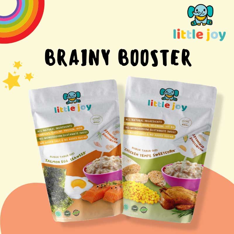 (BUNDLING) Little Joy Bubuk Tabur Gizi MPASI Bayi - Brainy Booster - 1