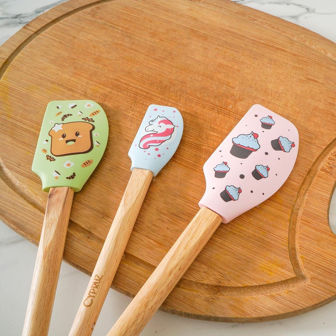 Cypruz Spatula Printed Set 3 Pcs MPASI Bayi - 4