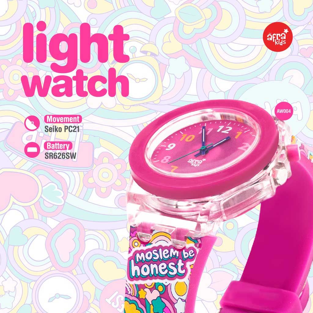 Afra Kids Jam Tangan Anak Original - Pink - 1